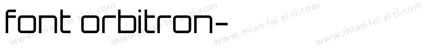 font orbitron字体转换